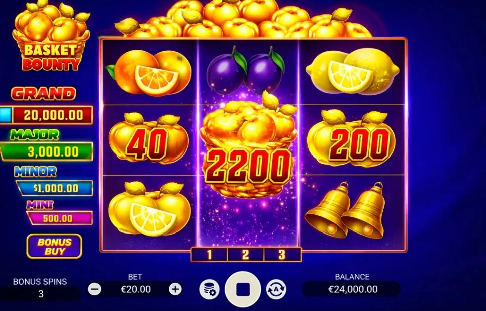 Apple Rush im Basisspiel